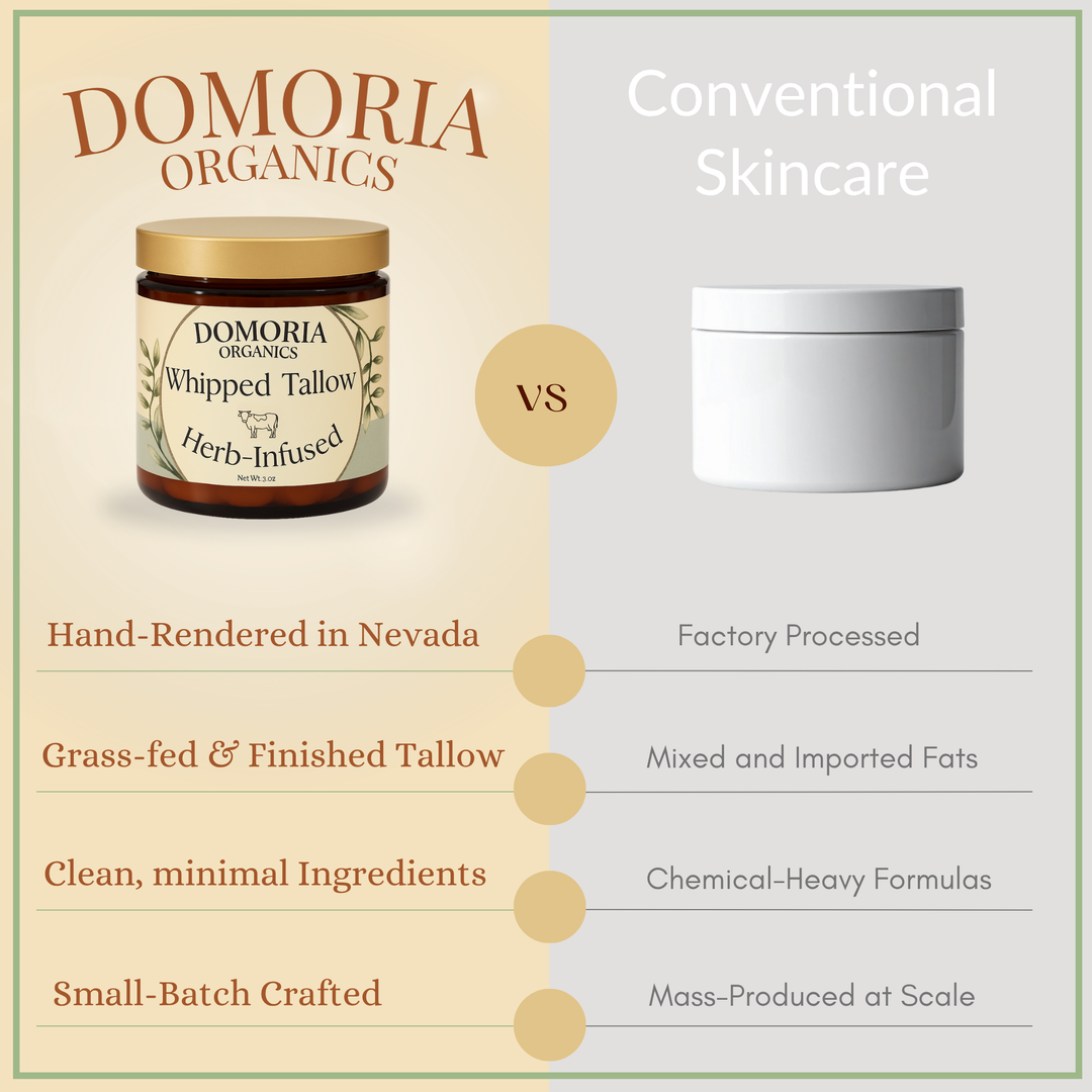 Unscented Herb-Infused Whipped Tallow Balm