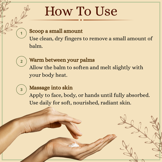 Unscented Herb-Infused Whipped Tallow Balm