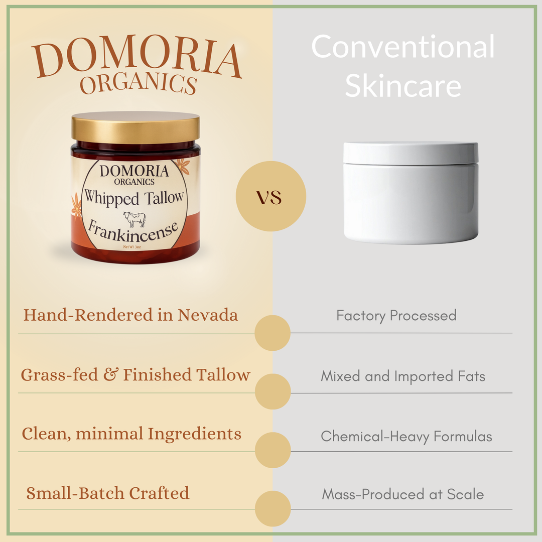 Whipped Tallow Balm - Frankincense Resin & Whole Clove, Herb-Infused Chamomile & Calendula