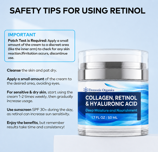 Retinol, Collagen & Hyaluronic Acid Moisturizer for Face and Neck - Hydrating Cream for Women & Men. Day and Night Skin Care 1.7 fl oz