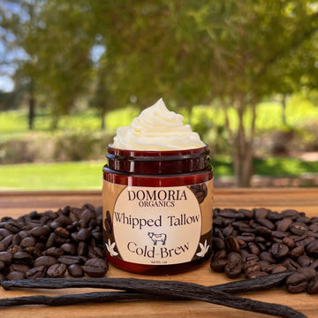 Whipped Tallow Balm – Cold Brew - Infused with Real Coffee & Vanilla Beans – Grass-Fed, Nutrient-Rich Moisturizer for Dry Sensitive Skin