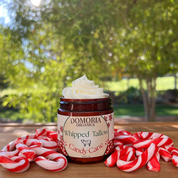 Whipped Tallow Balm Holiday Edition Candy Cane, Grass-Fed, Nutrient-Rich Moisturizer for Dry Sensitive Skin