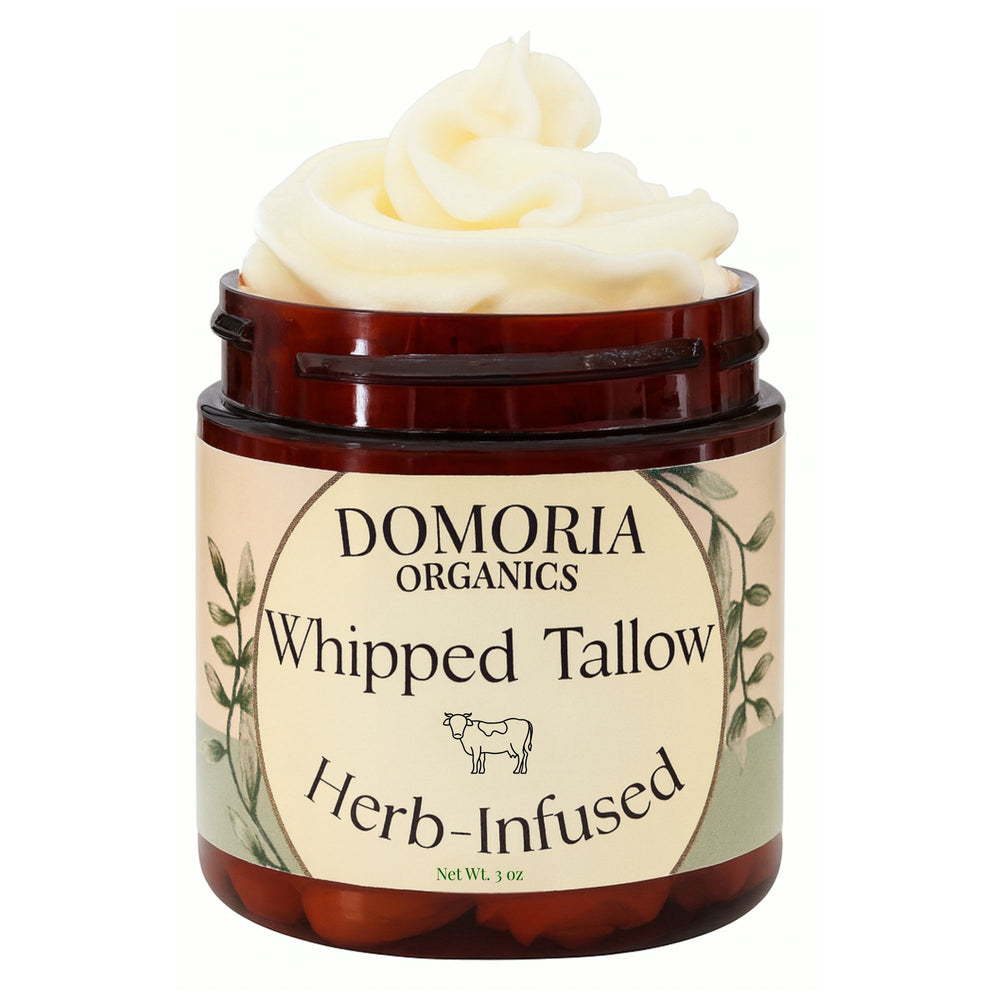 Unscented Herb-Infused Whipped Tallow Balm