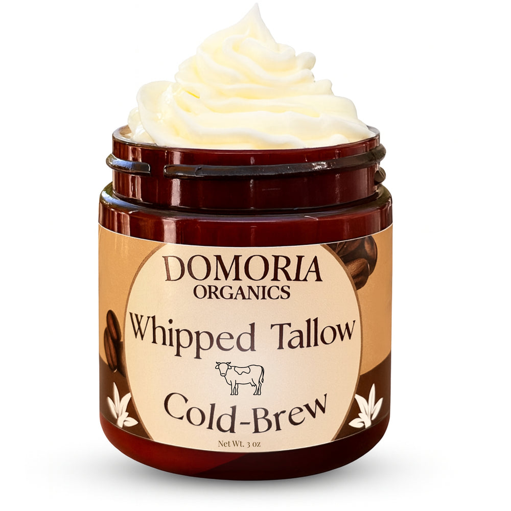 Whipped Tallow Balm – Cold Brew - Infused with Real Coffee & Vanilla Beans – Grass-Fed, Nutrient-Rich Moisturizer for Dry Sensitive Skin