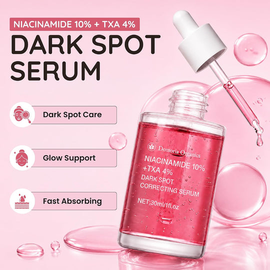 Niacinamide 10% + TXA 4%, Dark Spot Care, Tranexamic Acid, Hydrating & Lightweight All-Day Serum for Glass Skin with Rosemary Extract 1.1fl.oz