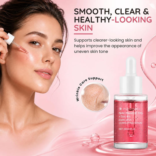 Niacinamide 10% + TXA 4%, Dark Spot Care, Tranexamic Acid, Hydrating & Lightweight All-Day Serum for Glass Skin with Rosemary Extract 1.1fl.oz