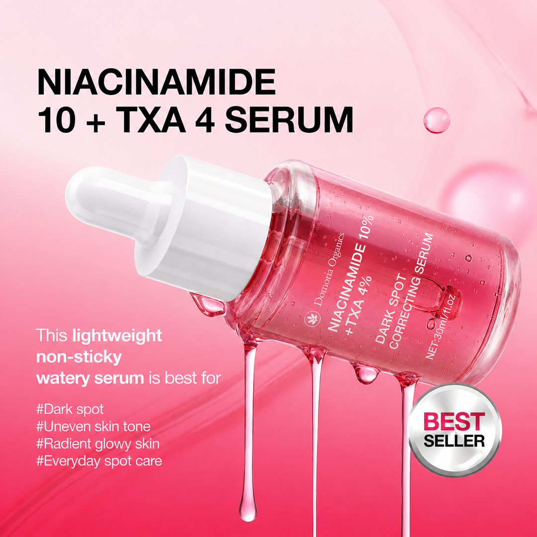 Niacinamide 10% + TXA 4%, Dark Spot Care, Tranexamic Acid, Hydrating & Lightweight All-Day Serum for Glass Skin with Rosemary Extract 1.1fl.oz
